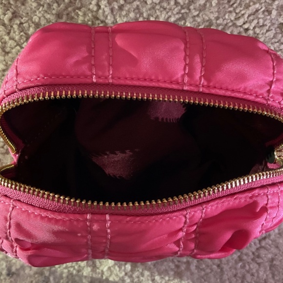 COACH Boxy Cosmetic/Makeup Case - Ruched Nylon - Confetti Pink - Brand New - Picture 4 of 5